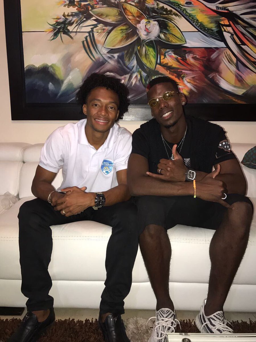 Cuadrado's tweet image. Gracias al Panita @paulpogba y a todos los que hicieron parte de esta bonita causa. Gracias Medellin 🙏🏾 bless y buen viaje