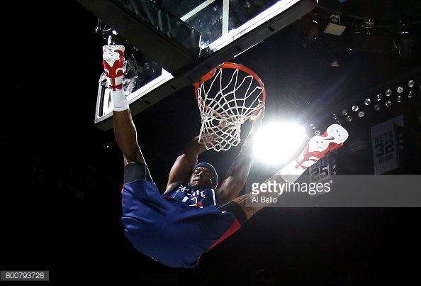 Boom Shakalaka! Jermaine O'Neal of Tri-State drops one at #Big3BKLYN - #BIG3 

📷: <a href="/albello55/">Al Bello</a>
