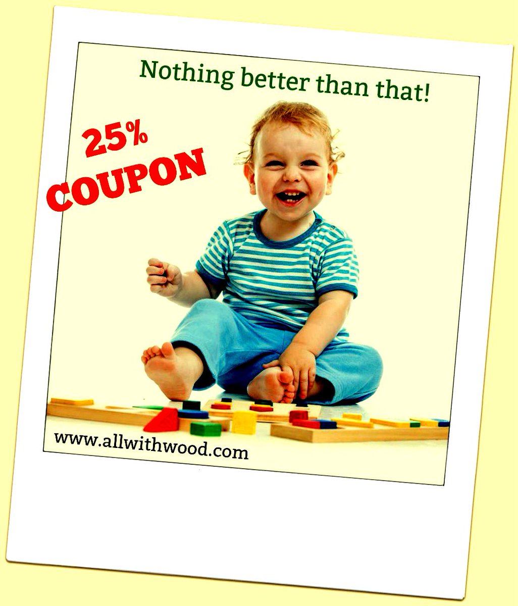 allwithwood's tweet photo. Want to see your sweet baby laugh like that?
Get 25% off  for the next 24/h
 Use Coupon Code HAPPYBABY at checkout.
https://t.co/nORo7UnHie https://t.co/iagIy9OTN0