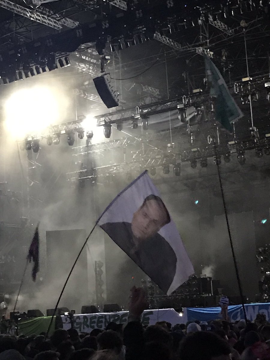 jackmaster's tweet photo. Shout out whoever brought the flag of Barry from eastenders to BBK at Glasto https://t.co/LUV9TR7IT3