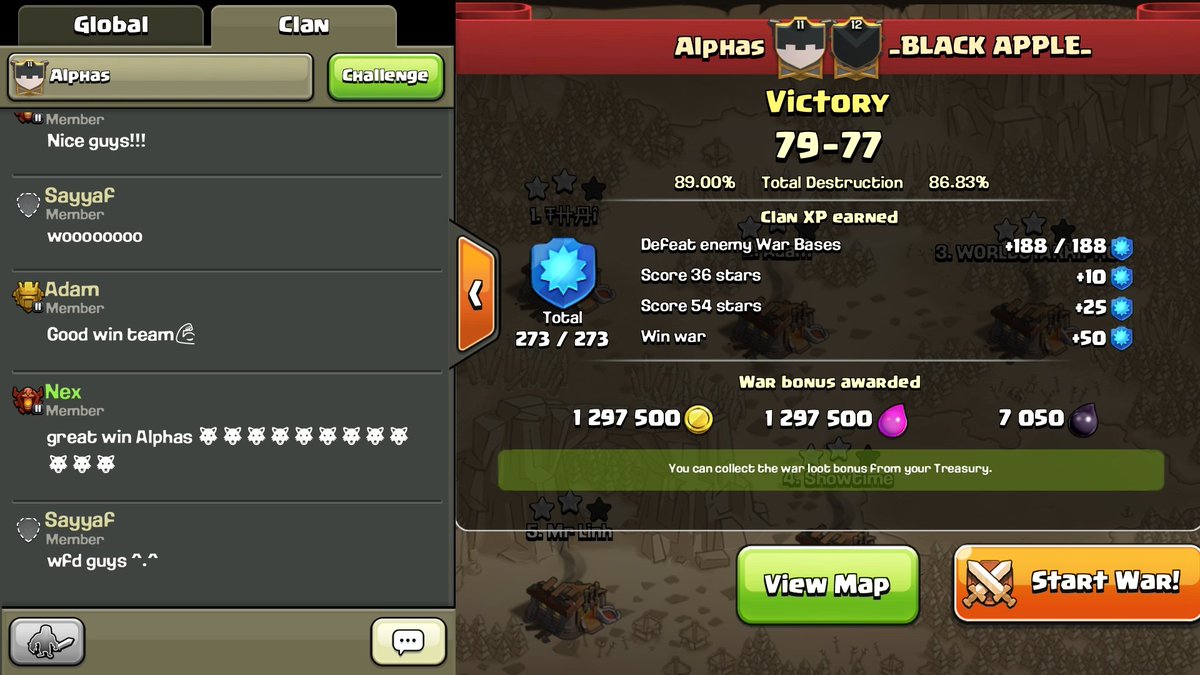 Alphas_CoC's tweet image. Great win for Alphas in #cocpotluck Awesome 10v11 performance 💪 GG @BA_clashofclans It was a fun one