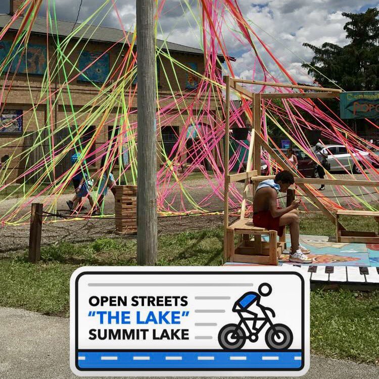 #OpenStreetsAkron = 4.5 miles of play, people, fun. Great day for #Akron #FirestonePark #SummitLake #Kenmore @AkronOhioMayor #knightcities