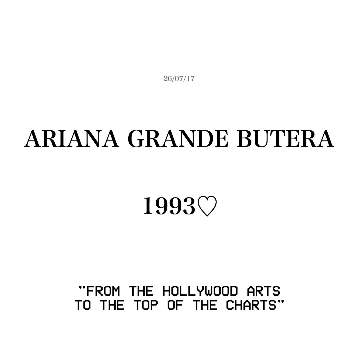 tattvedariana's tweet photo. one voice, one heart, one talent, one smile, one angel, one name: Ariana Grande #HappyBirthdayAriana https://t.co/7k0Ui2CEJC