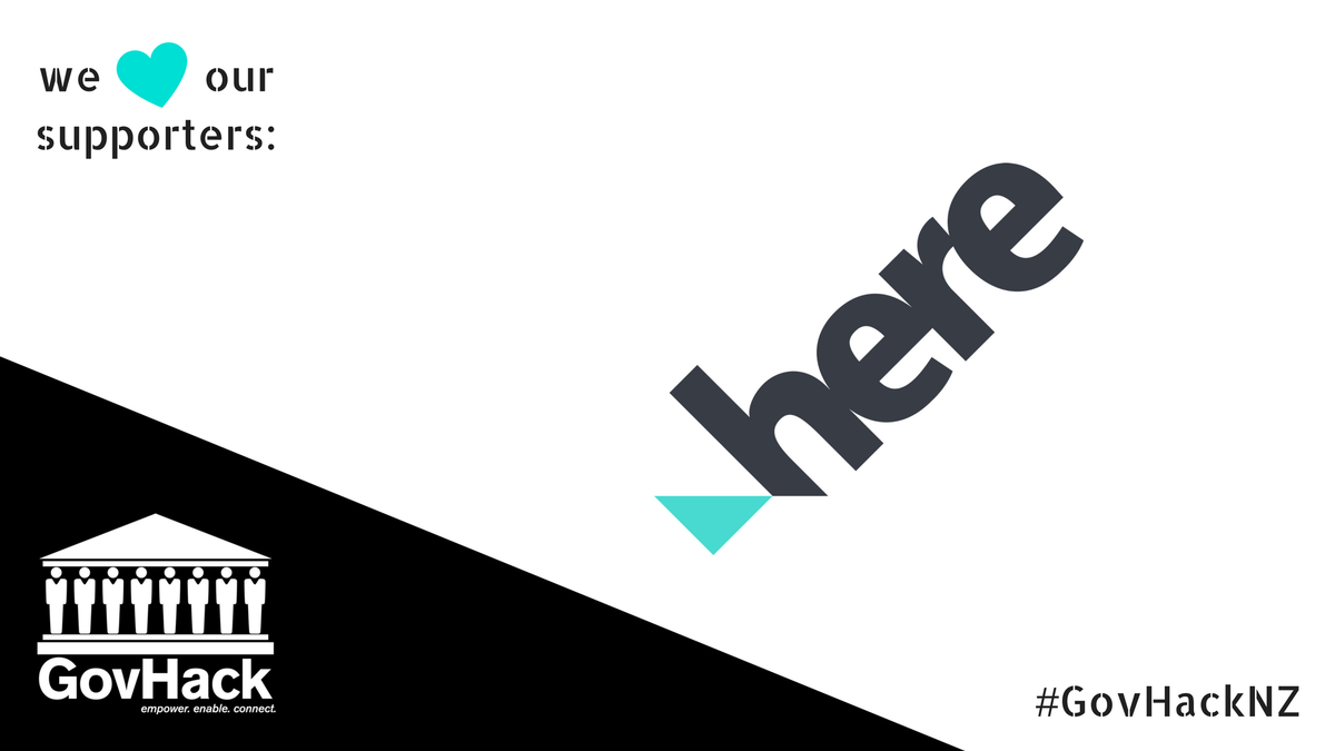 GovHackNZ's tweet image. Super excited to have @here as a major supporter of #govhacknz this year! Very cool stuff happening =&amp;gt; here.com/en