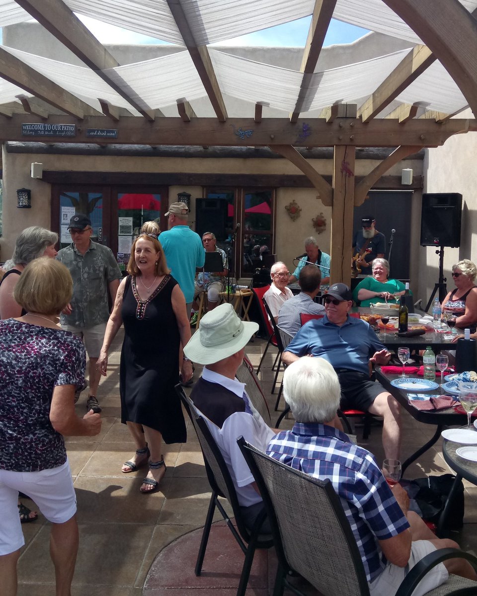Buzz Byer playing the steel guitar on our patio from 1-4pm #bcwine #wineandsunshine #sundayfunday #liveentertainment #pinotgris #summerland
