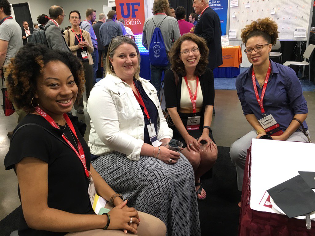 VT Alumna. And 1 K-State. Living it up at ASEE. #Vtalum #vtenge #ASEEAnnual #vtceed