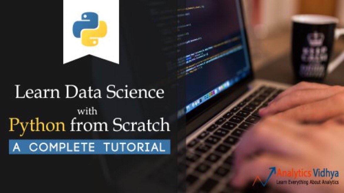 KirkDBorne's tweet photo. Complete Tutorial to Learn #DataScience with #Python: https://t.co/PfQ5gftVCF #abdsc #BigData #MachineLearning by @AnalyticsVidhya https://t.co/5yiewtGCqj