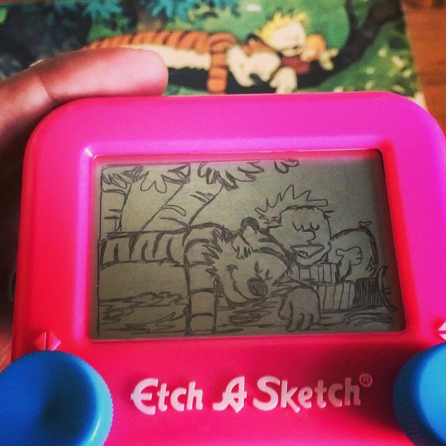 Calvinn_Hobbes's tweet photo. Who ever made this has some crazy Etch A Sketch skills! https://t.co/dutXD0cidP