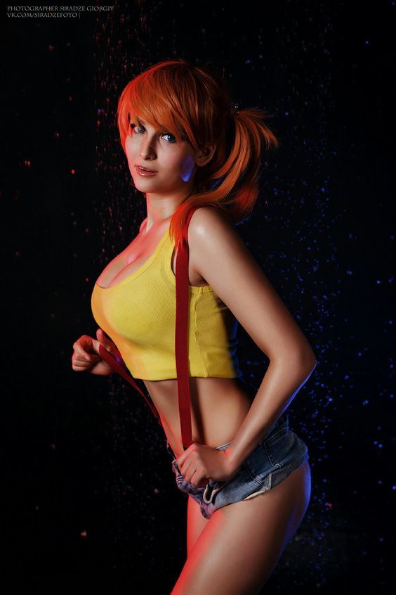 Today's #Sexy female #Cosplay #Misty of #Pokemon I bet she chose water...