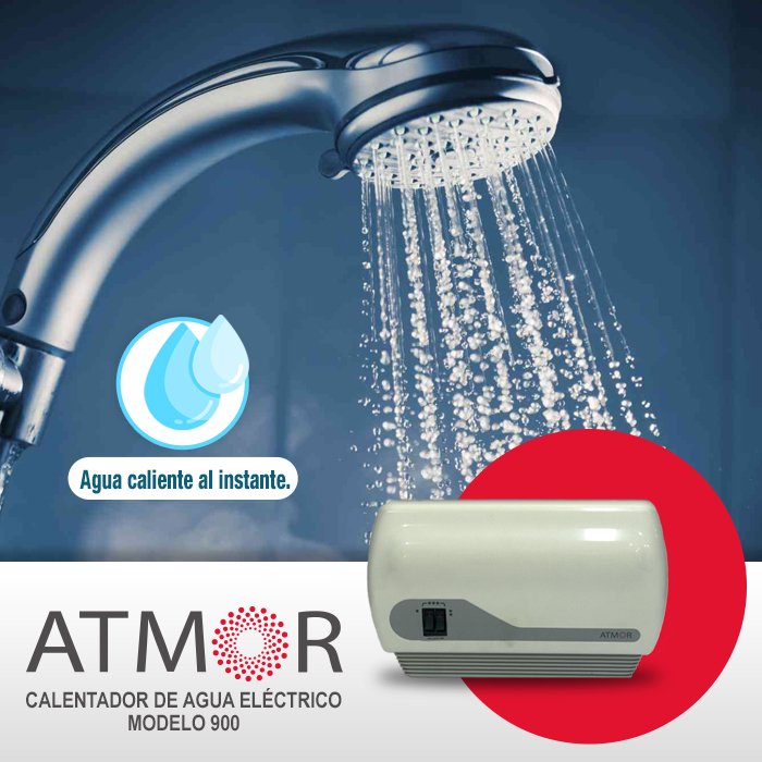 GLOBALPRIME4's tweet photo. Con el Calentador Eléctrico #ATMOR900, tendrás AGUA CALIENTE AL INSTANTE, con solo abrir la manilla podrás disfrutar de una agradable ducha https://t.co/lgELhDwpmb