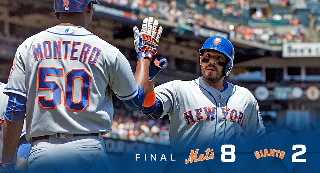 Mets's tweet photo. We sweep our series in San Francisco! #MetsWin 

Box: https://t.co/OcCQsGs4TF https://t.co/5BS68iSyrf