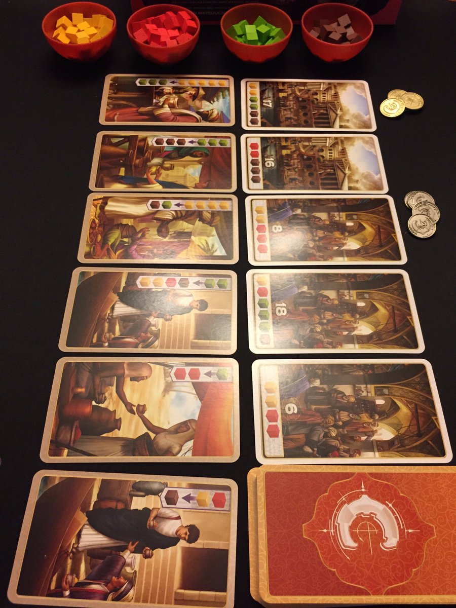 completelyboard's tweet image. First play of Century: Spice Road Simple game to learn! More thinky than Splendor. Beautiful art!!