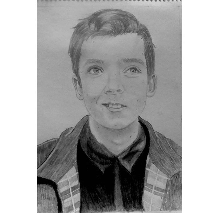 artforasa's tweet photo. Beautiful #portrait of @asabfb by @elespejo_dezayn! #AsaButterfield #art #illustration #drawing #sketch https://t.co/8dr9Cm9Ek4