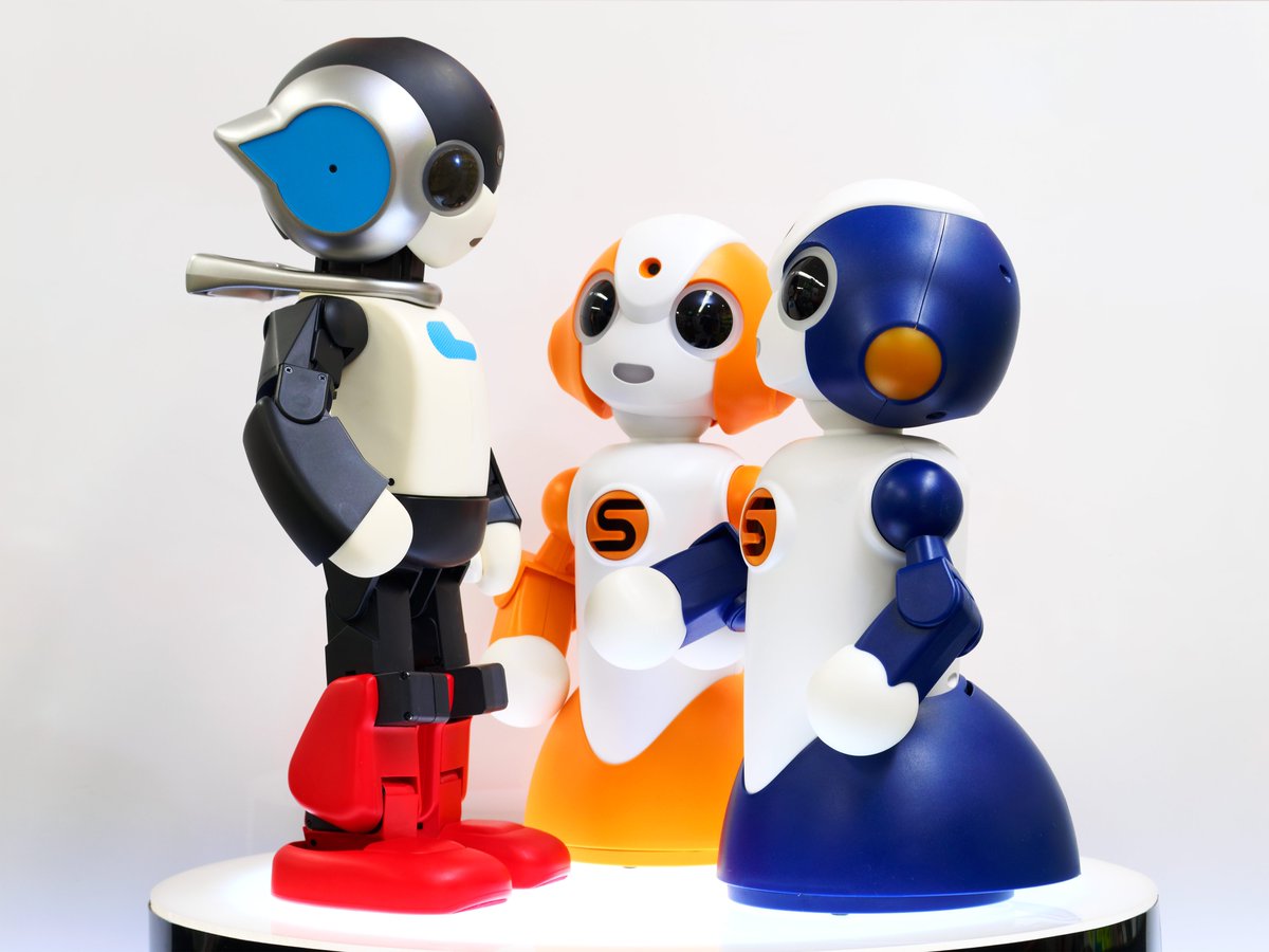 ロビ2とSotaの背比べ。 ロビ2はすごいスタイリッシュですね！ 可愛さ