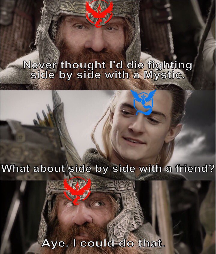 PokemonUKGo's tweet image. When you meet the only other person who showed up to a 34,000cp Tyranitar raid #pokemongo