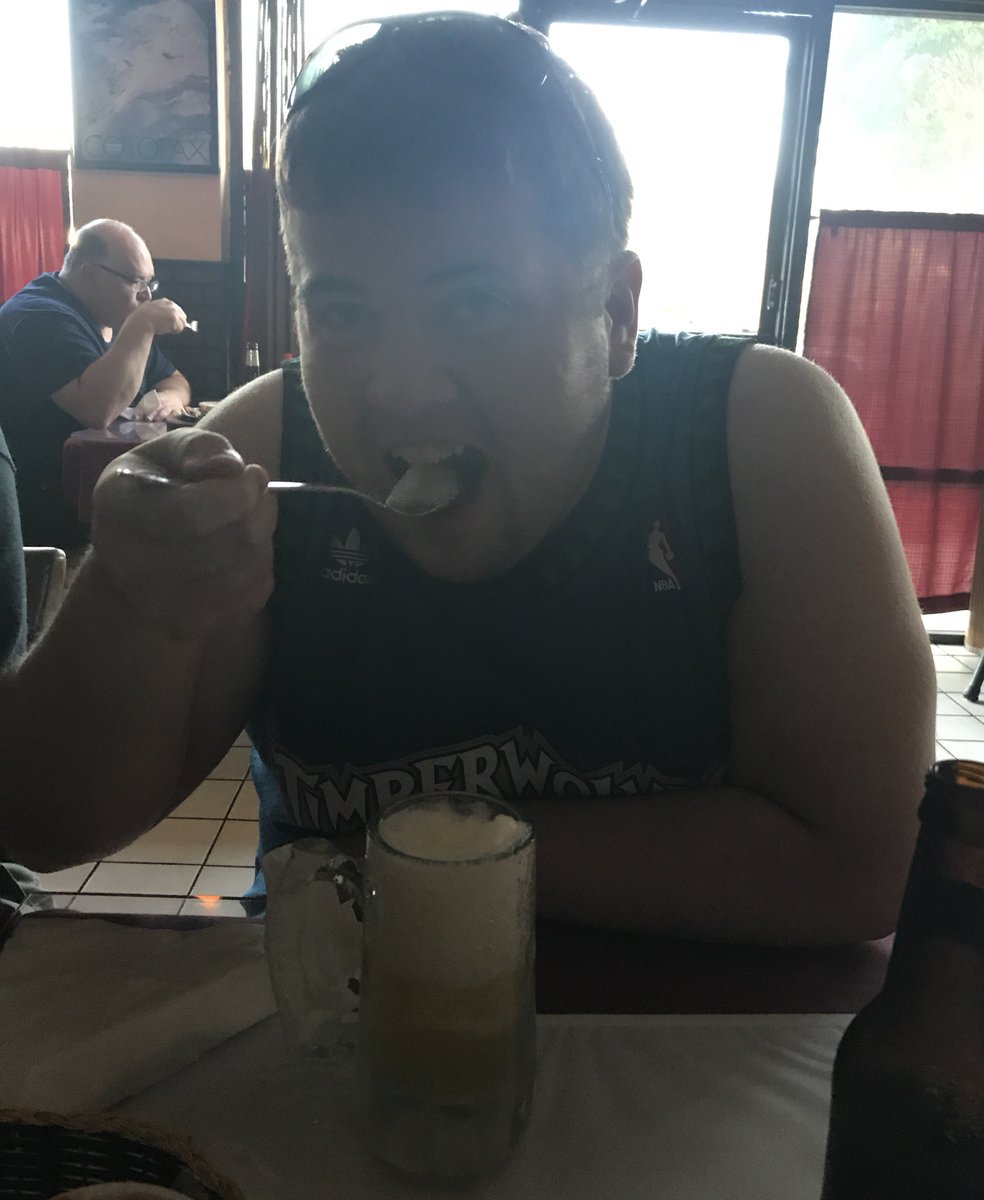 chokeonritalin's tweet photo. After @papasbasement show beer slushy w/ @TravisDorward mmm frozen beer. https://t.co/X0Xsh3NOY3