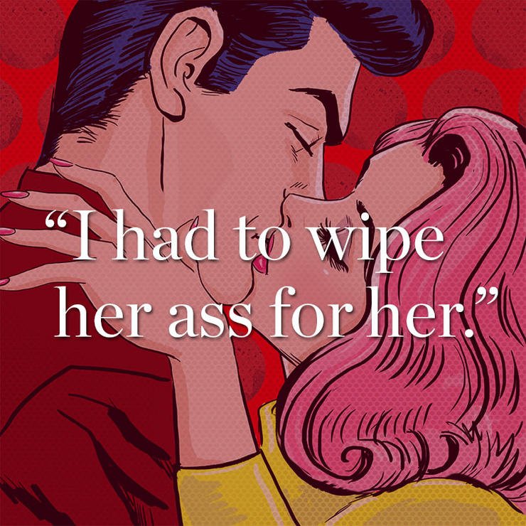 Men and women confess the grossest things they've done for love: spr.ly/60108Wa7G