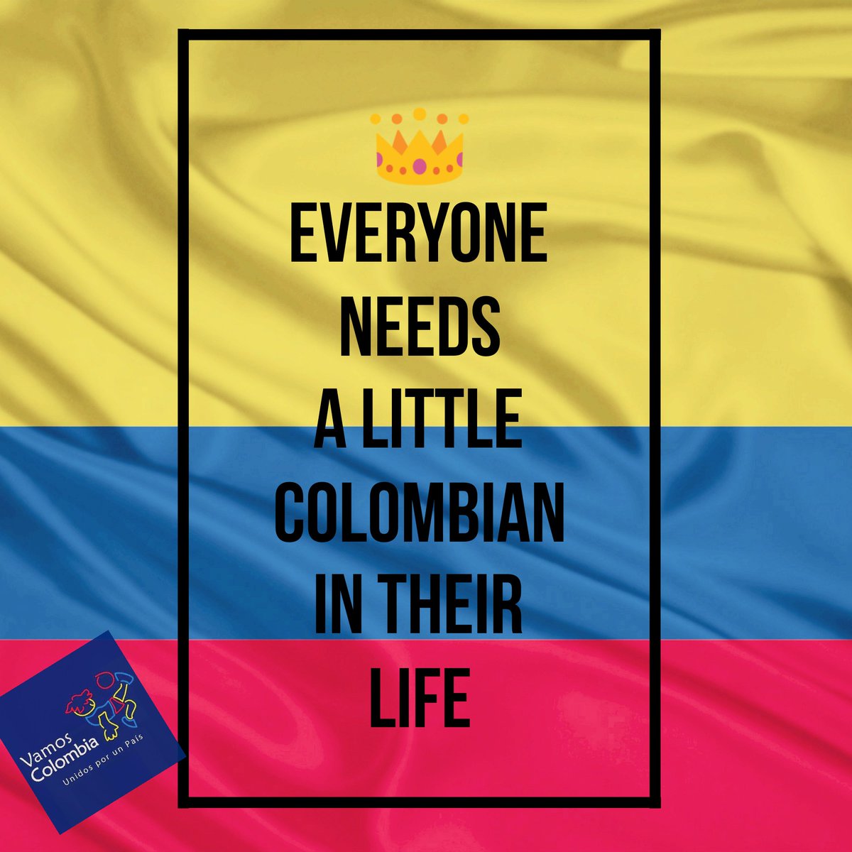 vamoscolombiaco's tweet photo. Everyone needs a little Colombian in their life. #ColombianLife #OrgulloColombiano #BeingColombian #20deJulio #proudofmyheritage https://t.co/lvHSYN7sRD