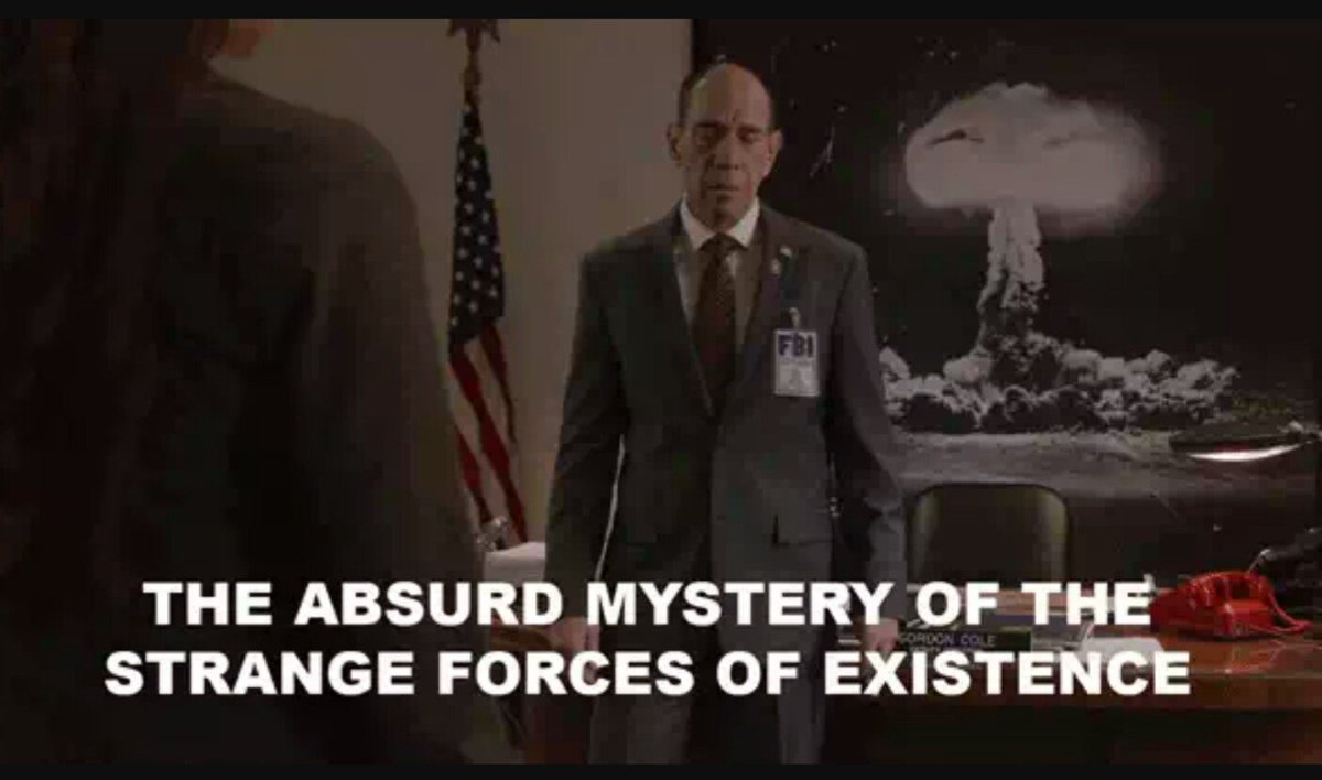 where_and_when's tweet photo. @I_Pink_Elephant The picture hanging in #AgentGordonCole's office was of tonight's nuke explosion; beyond that I haven't a clue. https://t.co/hdRKSCGGI9