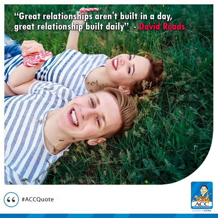 acconeid's tweet photo. ACC Friend, happy Monday, masih liburan kan, mari kita isi dengan membangun hubungan baik dan silaturahmi setiap hari#ACCquotes https://t.co/MVIIjq8lW2