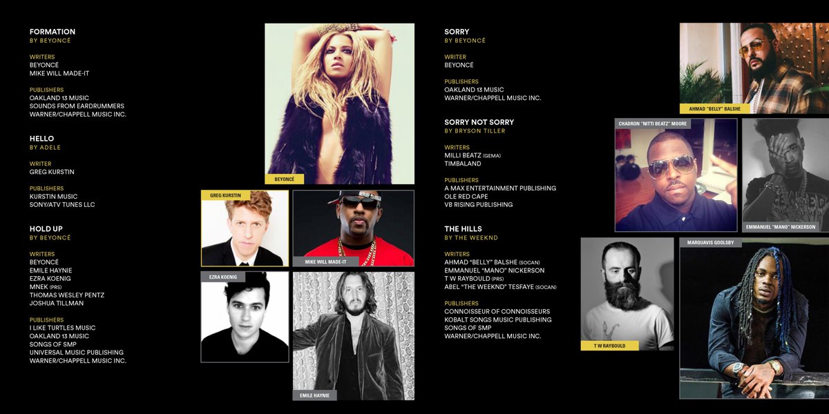 Congratulations to Beyoncé on winning 3 awards as a songwriter at the 2017 ASCAP Rhythm &amp; Soul Music Awards!!! 👑