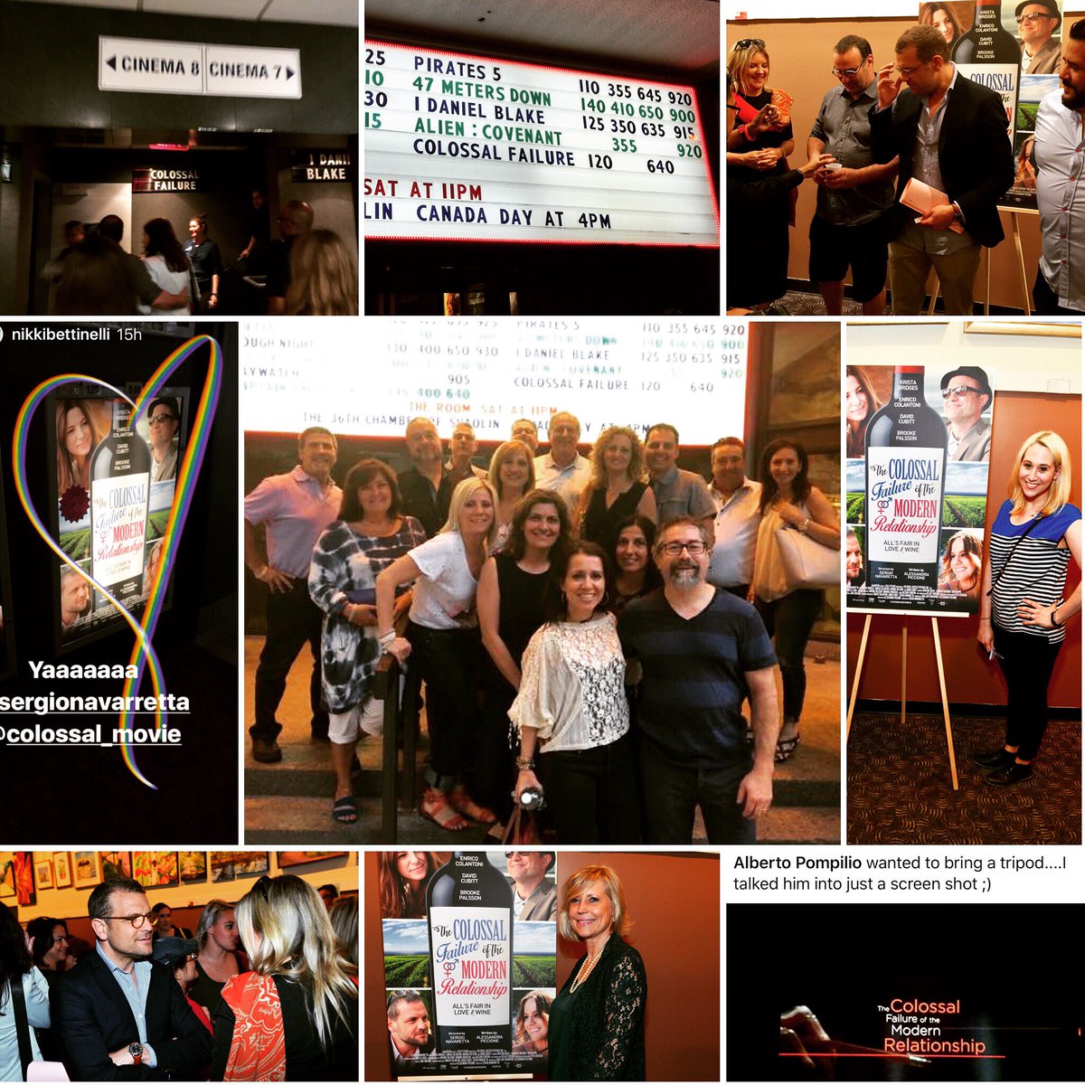 Thanks for the #love! Fans of #ColossalMovie post pics. Playing all week @ImagineCarlton <a href="/ricocolantoni/">Enrico Colantoni</a> <a href="/AleWriter/">Alessandra Piccione</a> <a href="/Telefilm_Canada/">Telefilm Canada</a> #film