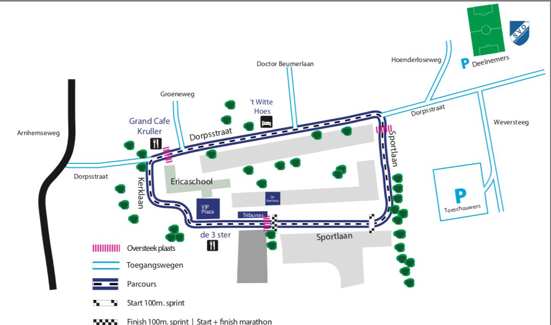 SkeelerOtterlo's tweet photo. Het parcour voor 15 juli #skeelerrondeotterlo #spektakel #sportief https://t.co/DF4ezrHiyF