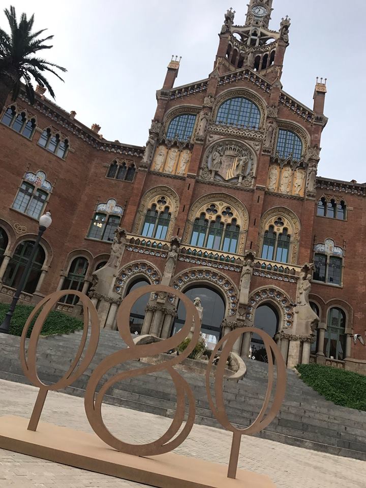 macsonshop's tweet photo. El edificio Modernista de Sant Pau se convierte en el escenario perfecto para la 080. #Macson080 #thelastexit Photo by @080_bcn_fashion https://t.co/YDF5PgnDNr