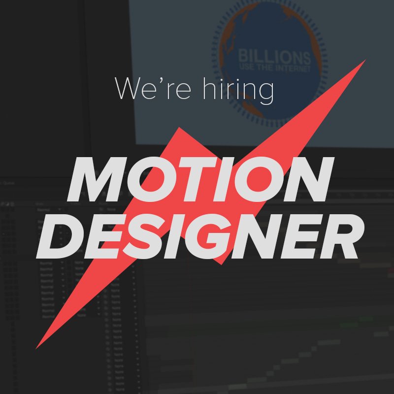 sparkengine's tweet image. We're hiring! Full-Time Motion Designer extraordinaire.
#jobs #motiongraphics #motiondesign #postproductionjobs
linkedin.com/jobs/view/3423…