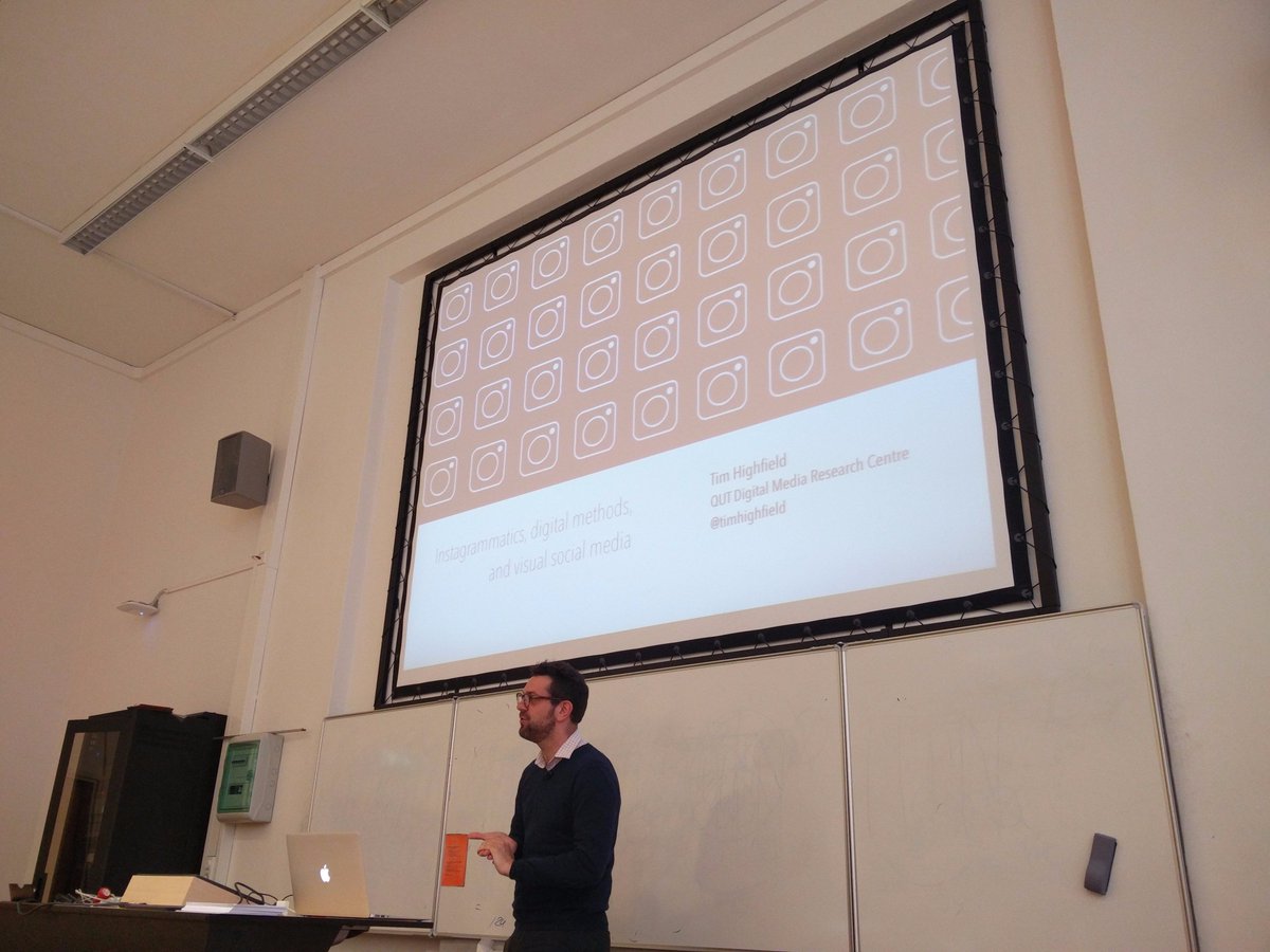 silvertje's tweet photo. Keynote by @timhighfield on "Instagrammatics, digital methods and visual social media" #dmi17 https://t.co/yvu8rdRaen