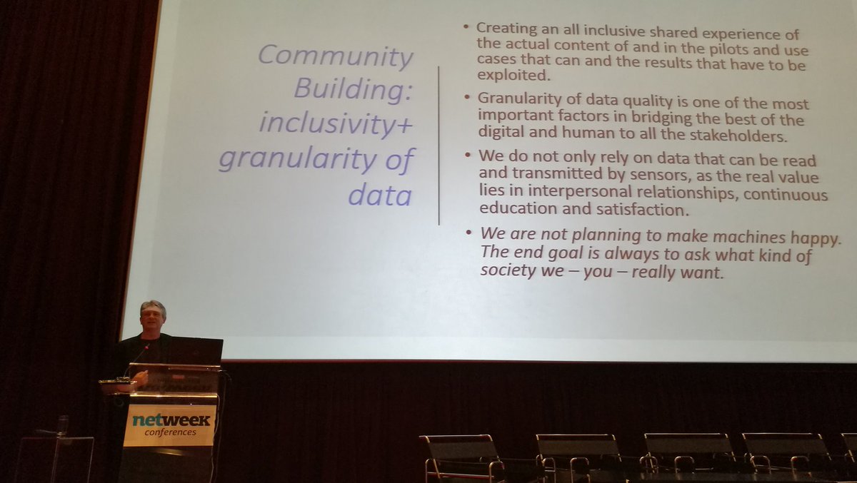 "What kind of society we want to live in?", <a href="/robvank/">Rob van Kranenburg</a> in #IoT conference #Athens #iot17gr