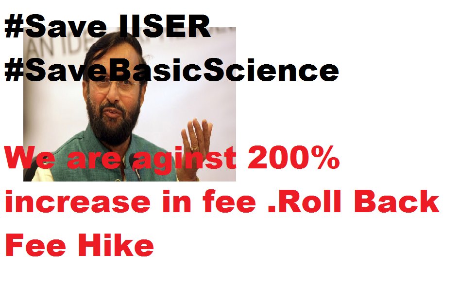 ankitlabh's tweet photo. #SaveIISER #SaveBasicScience @MinistryOfHRD @PrakashJavdekar @ShashiTharoor @narendramodi @thewire_in @TheHinduScience @htTweets https://t.co/SwLk7C7q3M