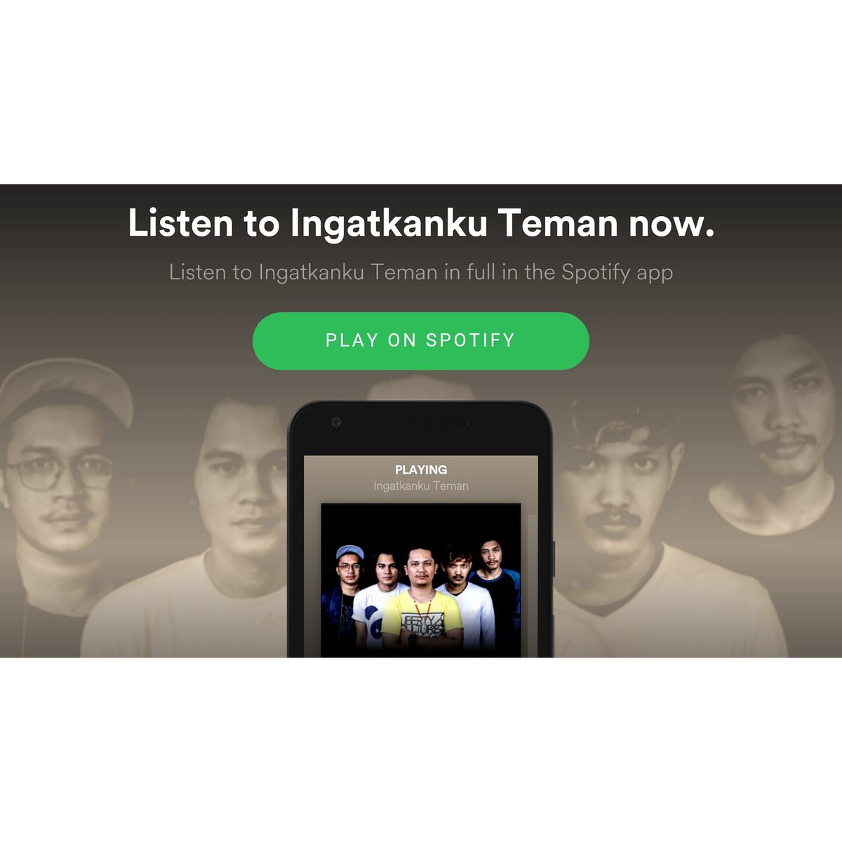 Yuk dengerin full lagu #IngatkankuTeman di Spotify sekarang! 
#KeepSupport guys! Thank youuu