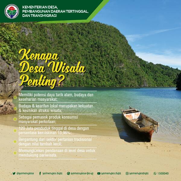kemendespdt's tweet photo. 2)Nah, berbagai potensi itu tentu bs kita manfaatkan utk pengembangan #DesaWisata. Simak ini yes! #AyoBangunDesa https://t.co/7pc4PUYUrX