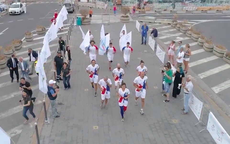Torch Relay in Salerno and Napoli, Italy.