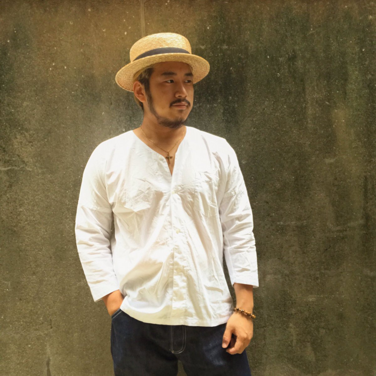 ドライボーンズ - ---Today's Outfit--- ・鯉口シャツ“円窓”（DS