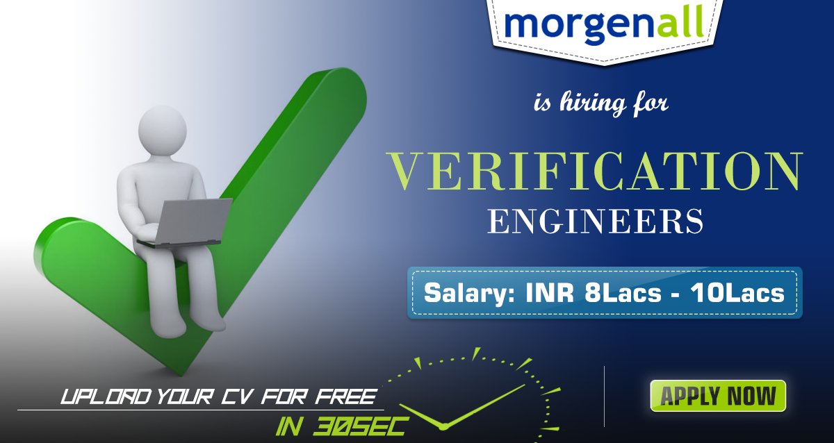 MorganAllJobs's tweet photo. We have a #JobOpening for the position of #VerificationEngineers. A right candidate can earn up to 8Lacs-10Lacs.
https://t.co/4rPsMrJ54X https://t.co/ILFC6JmeU7