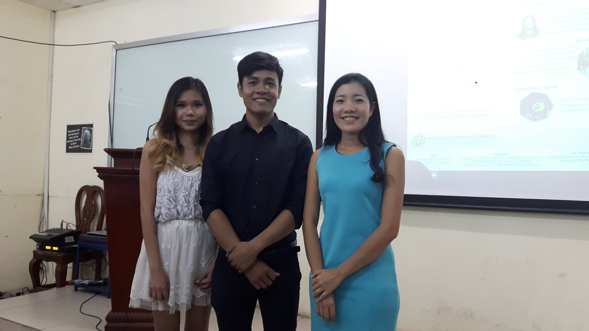 Politikoffee's tweet photo. Thx to our inspiring speakers on "The Rise of FB &amp; Youth Voice in KH" for a Special @Politikoffee forum at Pannasastra University. #PKForum https://t.co/4BZFY2OWUV