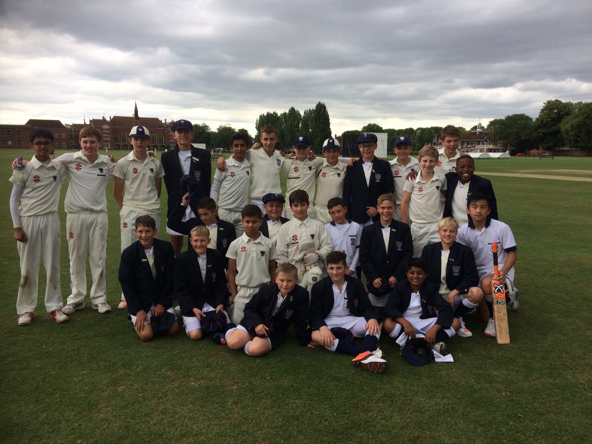 SportBPS's tweet photo. Super game of cricket yesterday @SportBPS U13s v Cornwall Hill College (SA) U13 with over 300 runs scored in the match #friends https://t.co/jQdZewNz46