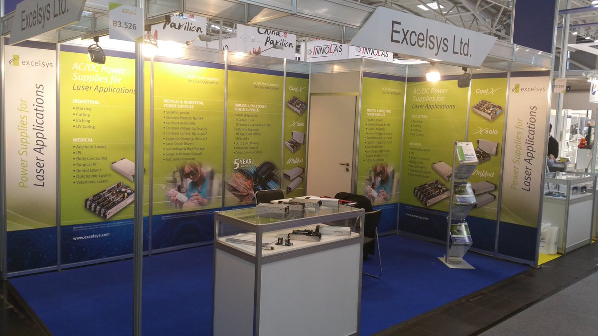 ExcelsysPower's tweet image. Set up and ready for Laser World of Photonics, Munich. Looking forward to an exciting week. Hall B3 Booth 526.excelsys.com/news/power-sup…