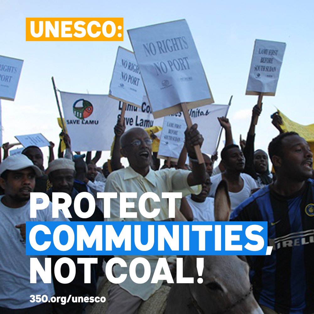 350's tweet photo. TODAY: we'll deliver thousands of messages asking @UNESCO to #saveheritagesites from coal. Add yours now https://t.co/T40JXKCNha https://t.co/mtPs9fUWpE