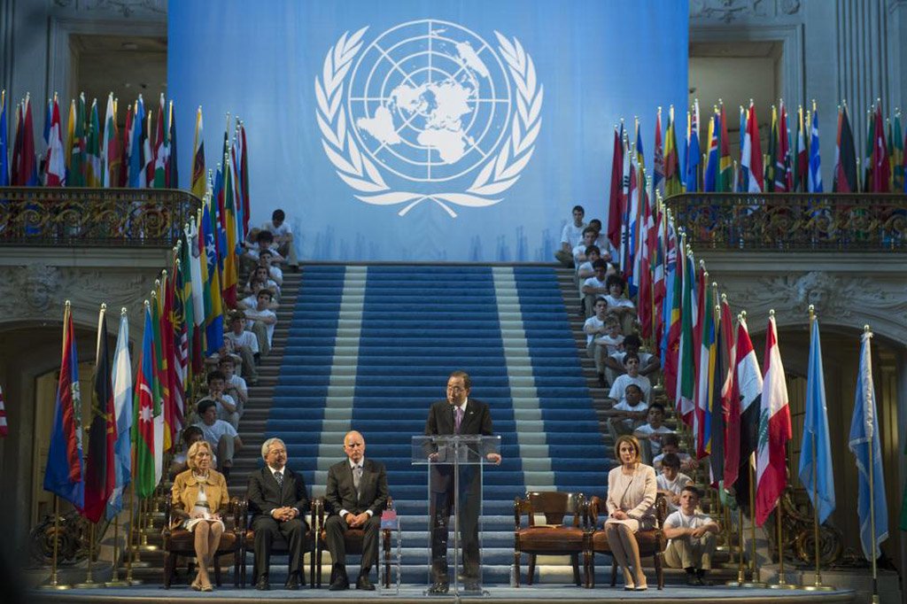 DRMaymon's tweet photo. This day 1945, delegates from 50 nations sign United Nations Charter, which 49 #Rotary Club members from around the world helped to craft. https://t.co/lF27Oox7td