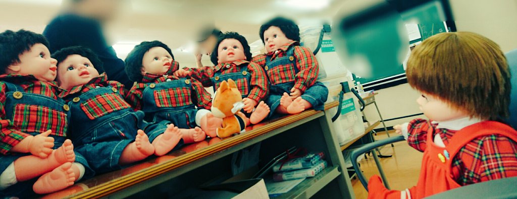 openbancho's tweet photo. かわいいお人形さん達。 https://t.co/9haYjdUQ7y