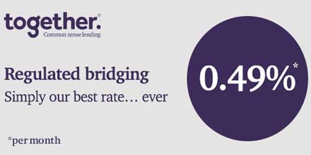 Together_Money's tweet photo. We’re delighted to offer our #broker partners our best rate ever on regulated bridging loans at 0.49% #finance https://t.co/NSvF0E7r3A https://t.co/PP5CMtvFB4