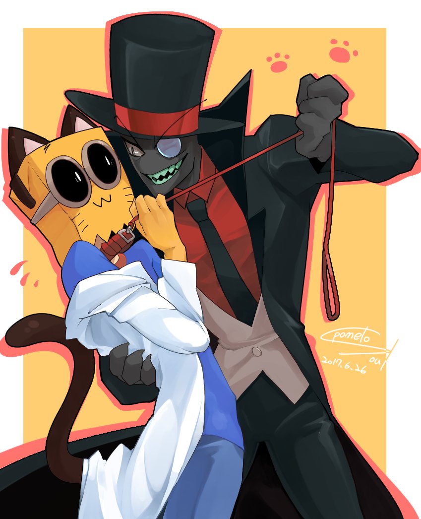 黑帽:「好像少了些什麼....(喔!」
-
癡妹!做得好啊!XD
#Villainous 