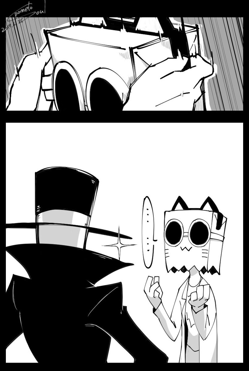 黑帽:「好像少了些什麼....(喔!」
-
癡妹!做得好啊!XD
#Villainous 