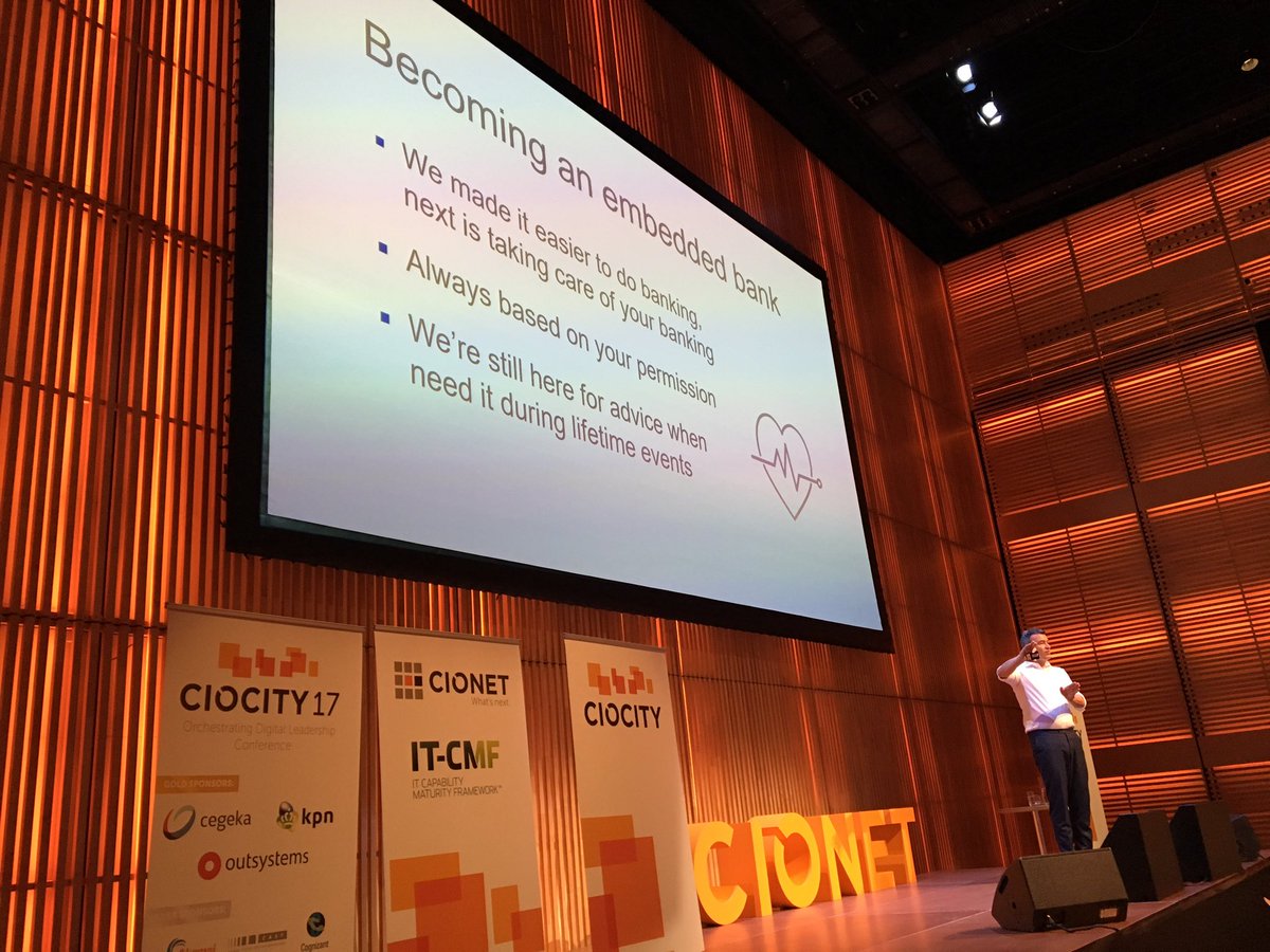 Embedded bank? Will the bank of the future be invisible? Even more possible in Europe after PSD2.#CIOCity <a href="/CIONET/">CIONET</a>