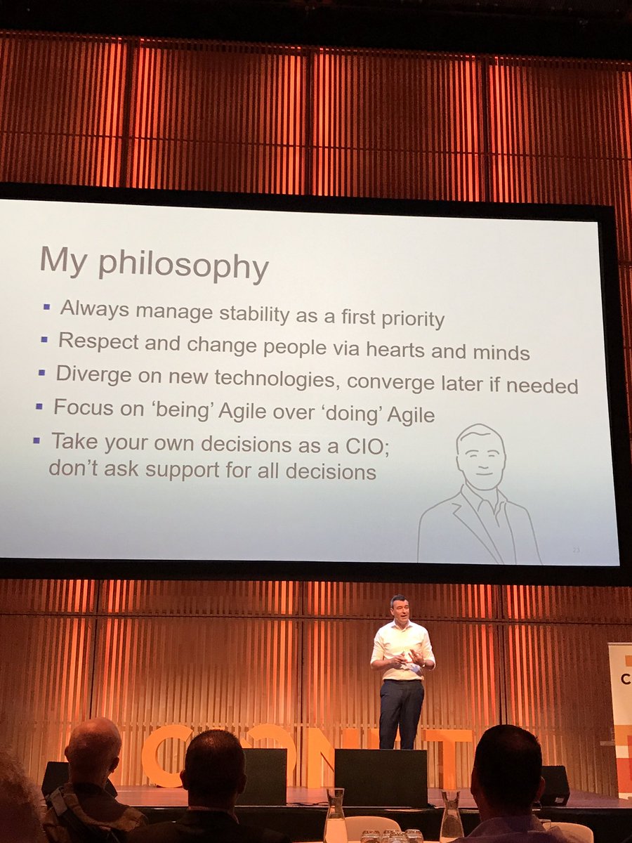 C1309T's tweet photo. Saul Van Beurden and his leadership philosophy #CIOCITY2017 https://t.co/2pnP2Nrasl