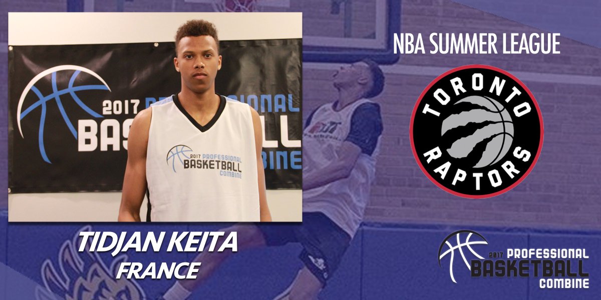 ProBBallCombine's tweet photo. Congratulations to PBC alum Tidjan Keita for being invited to play in Summer League with the @Raptors! https://t.co/aCXJajrg0r