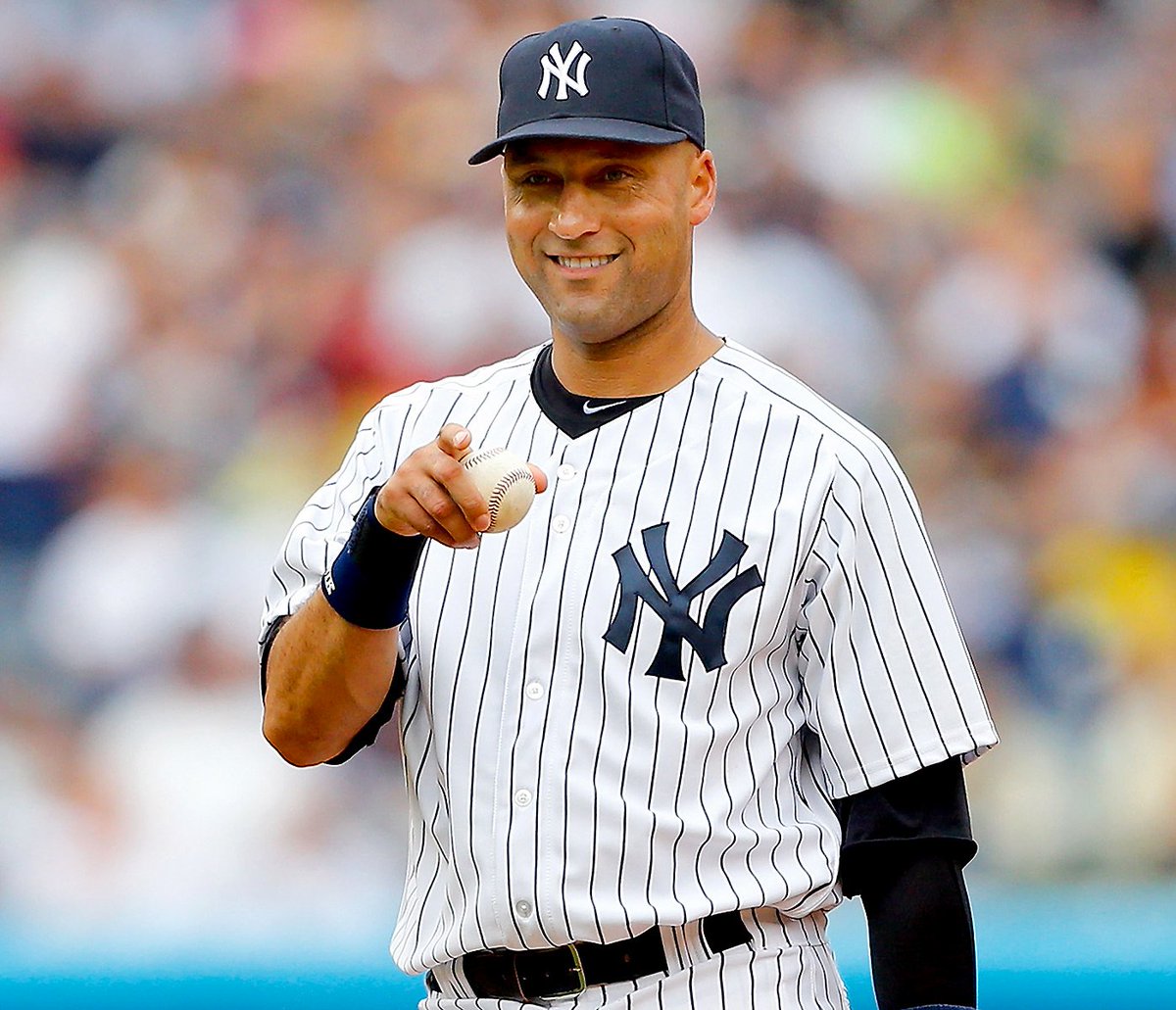 ONtracapp's tweet photo. We also want to wish, #Yankees legend #DerekJeter a Happy Birthday as he turns 43 today! #mlb #NewYork #pinstripes https://t.co/fqYQ8OE8xr